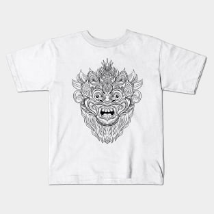 Barong mask illustration Kids T-Shirt